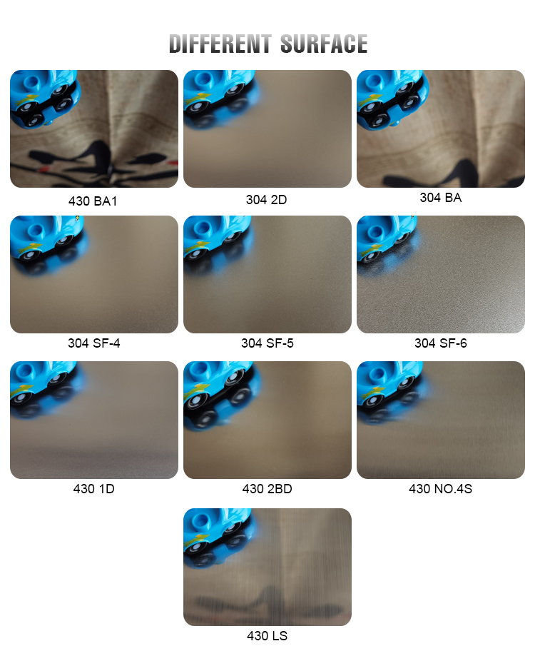 Slow Turning Steel Plate Sheet 1.0mm Thickness 304 316 316L 430 3.0mm