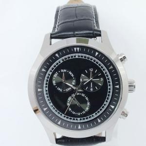 Quality Fashion watch Stainless steel case with geniune leather strap wholesale