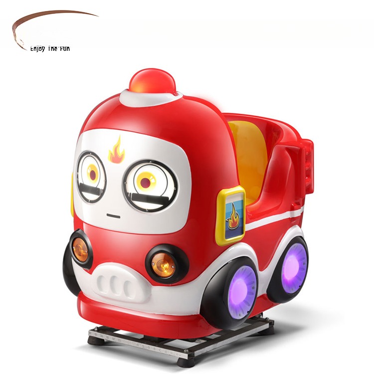 Dreamland Factory Wholesale Coin Operated Qiqu Fire Truck Kiddie Rides Amusement Park Kids Rides For Children For Sale