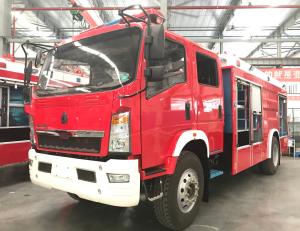 Quality High Mobility HOWO 4 TON FOAM FIRE TRUCK For Urban Area wholesale