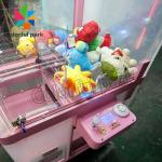 Coin operated games Arcade Gift machine fully Transparent metal glass doll toy