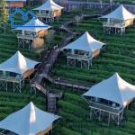 Customized Membrane Structure Camping Hotel Tent For Outdoor Luxury Resort
