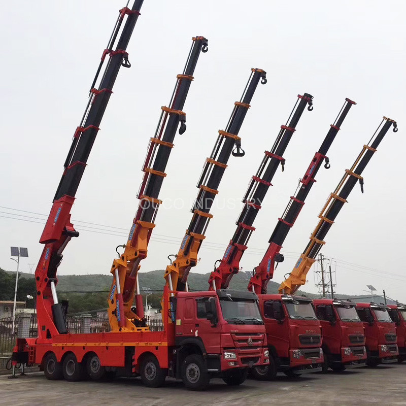 Knuckle Telescopic Boom Lorry Mounted Crane 20t
