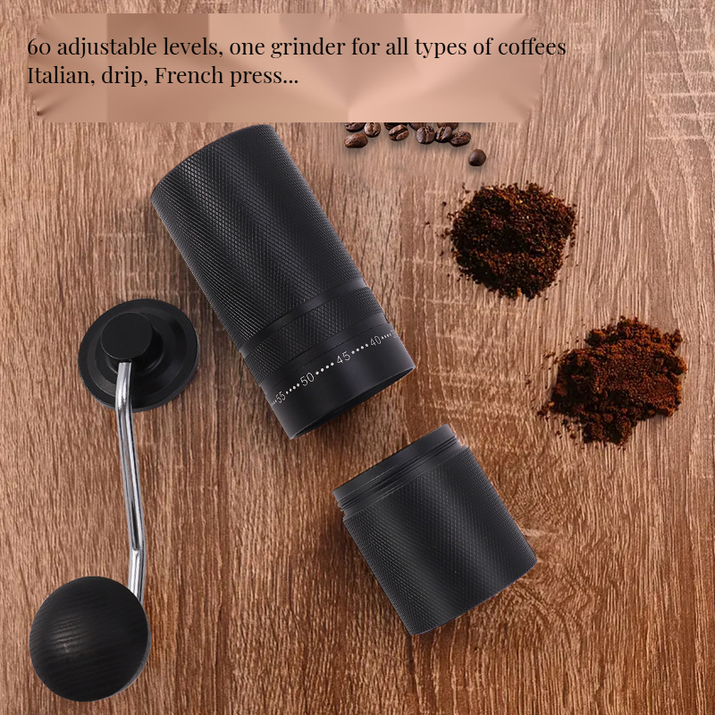 C2 Manual Coffee Grinder Ceramic Conical Burr and 25g Capacity for Modern Kitchen