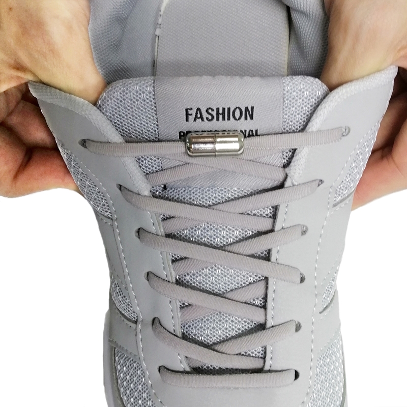 Hot Sale Colorful Athletic Shoe Laces Elastic Flat Shoelaces Lazy Canvas Shoelaces