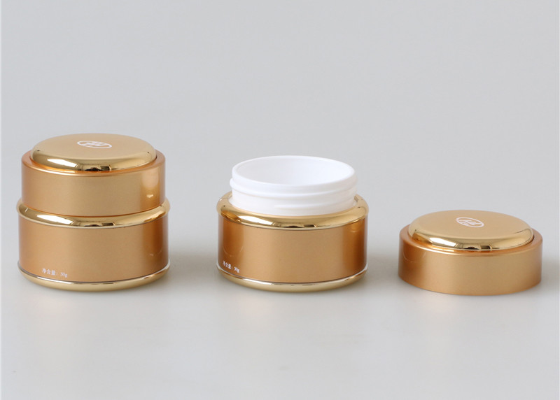 Stackable 30ml Plastic Cosmetic Jars And Lids