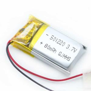 Quality CC CV PL501220 80mAh 3.7Volt Lithium Ion Polymer Battery wholesale