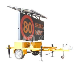Quality 1pcs Outdoor Highway Traffic LED Message Board Screen with Trailer 256*128 32768 Dots wholesale