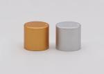 Matte Silver Perfume Cap Aluminum Cylinder Bottle Lids Non Spill