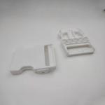 White Mobile Phone Plastic Necklace Buckles 58.3mm Lanyard Safety Breakaway