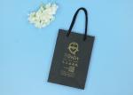 Black Eco Friendly Paper Bags Sturdy Durable Square Bottom Stand Up Easily