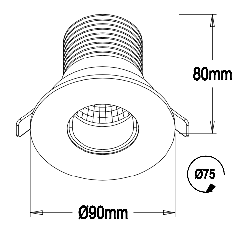 special shape surface ring for wall washer 5w LED spotlights 3000k 400lm