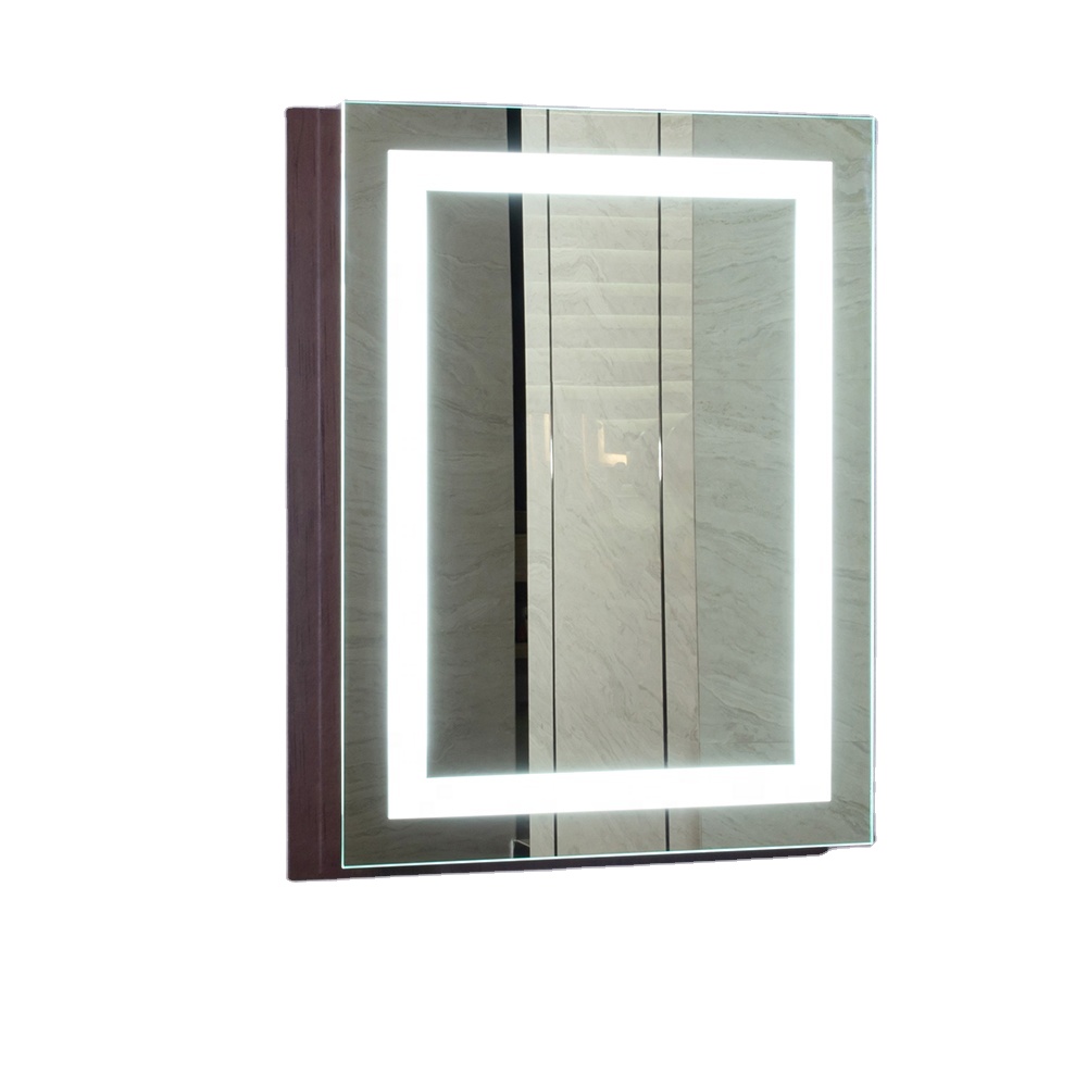 Memory Function Vanity Mirror With Led Lights Modern Design Touchable Screen