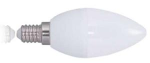 Quality LED candle c37 5.5w plastic cover aluminum energy saving lamp house office used indoor bulb 2 yerars warranty 420 lumen wholesale