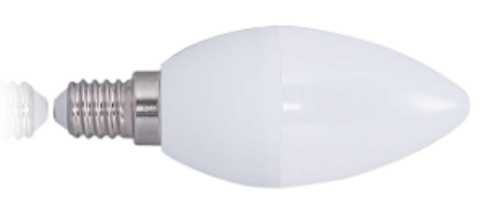 led candle 5.5w candle bulb global 5.6w plastic cover aluminum small watt indoor E14 E27 saving energy Eu asia lamp