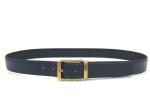 Custom Logo Men 3.3mm Cow Leather Dress Belt With Pin Buckle