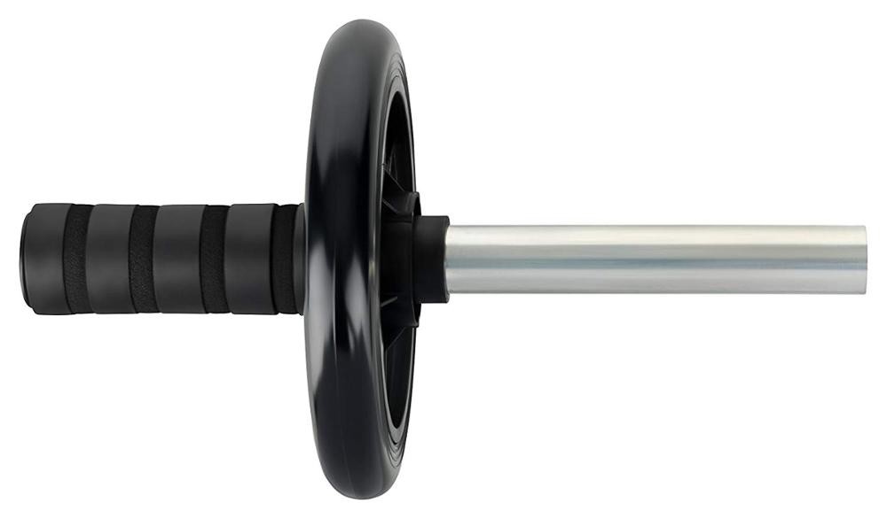 Pro Quality Home Gym Exercise Wheel Ab Roller With Thick Foam Handles And Soft Kneeling Mat
