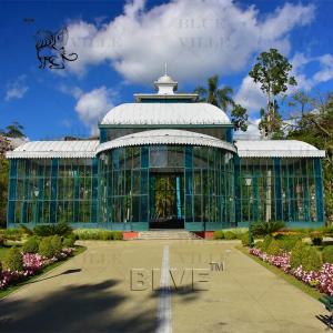 Quality Glass Houses Sunroom Wedding Orangery Galvanized Event Metal Greenhouse Iron Gazebo Large Outdoor wholesale