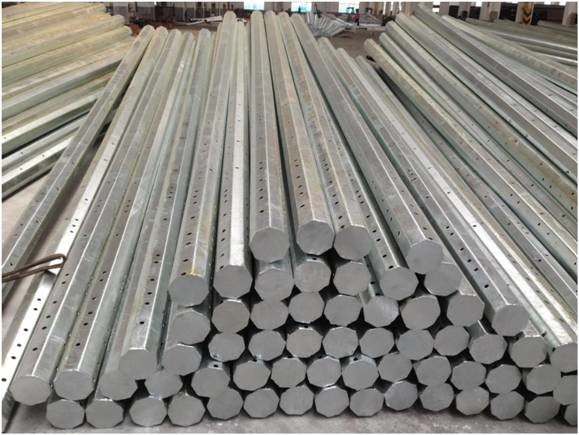 Philippines 25FT 30FT Electric Steel Pole 35FT 40FT Octagonal Galvanized Steel Poles