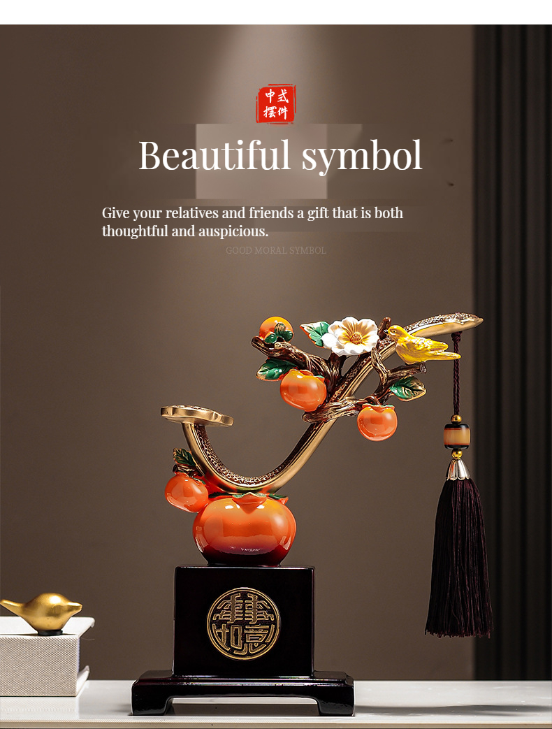 Modern End Persimmon Wine Cabinet in Customized Color and Style for Housewarming Gift