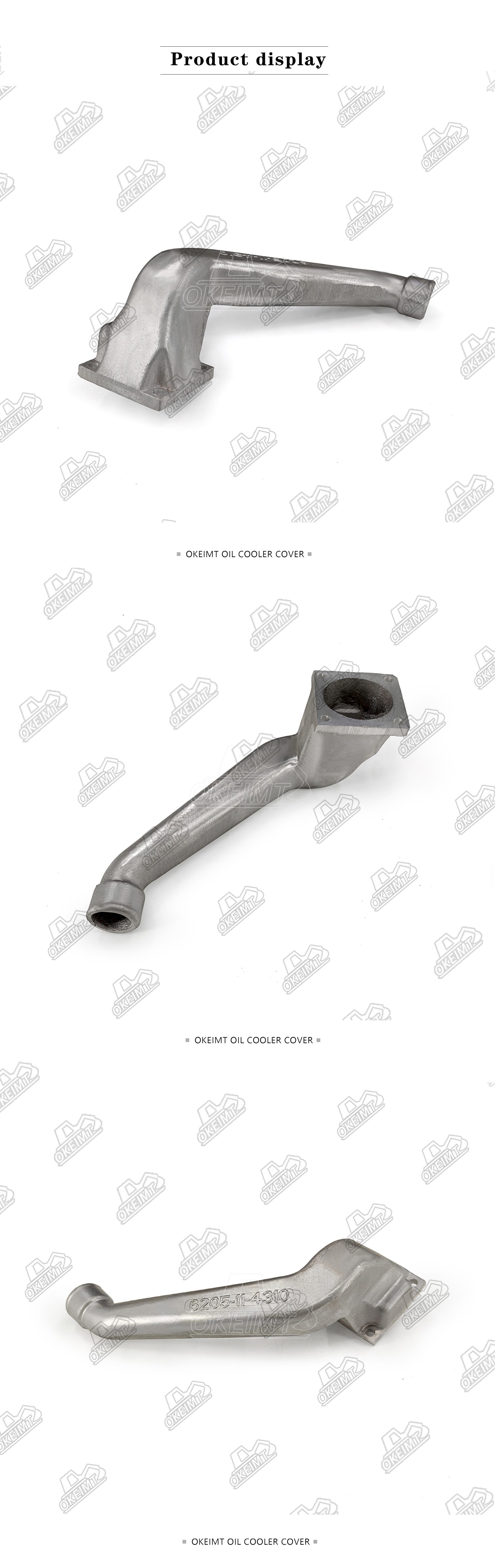 Komatsu PC100-6 4D95 Turbocharger Air Intake Tube Aluminum 6205-11-4310