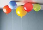 Kids Children Bed Room Pendant Light Colourful Glass Balloon Led Ceiling Lamp
