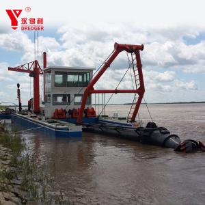 Quality River Sand Excavation Cutter Suction Dredger 160 Tons Full Load Weight wholesale