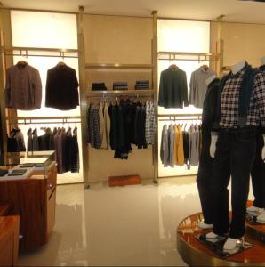 Quality Wooden Material Garment Shop Fittings Eco - Friendly Durable With Display Cabinet wholesale