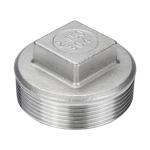 Stainless Steel 304 201 Cast Pipe Fitting Square Head Cored Plug Class 150 2''