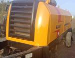 Yellow Used Sany Trailer Mounted Concrete Pump 180KW HBT8018C