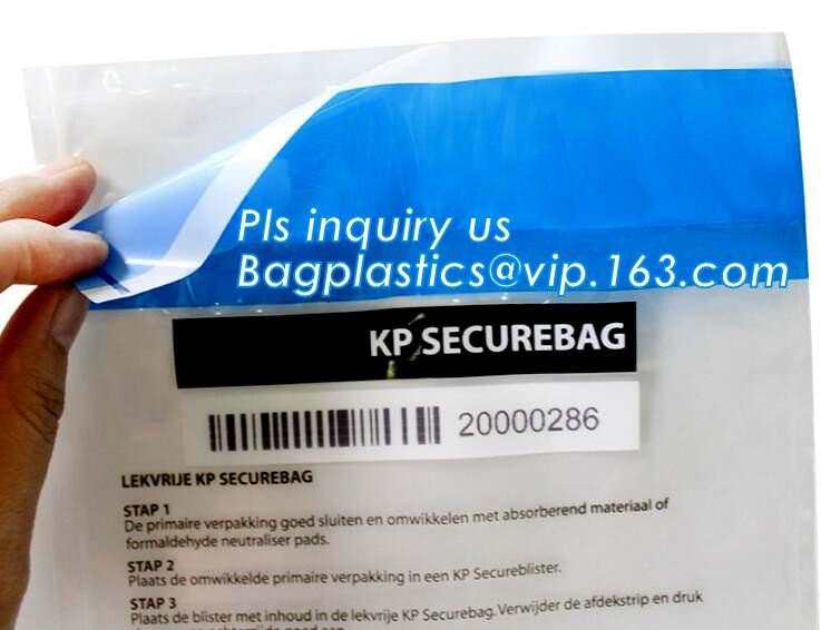 Opaque Tamper Evident Sealing Plastic Bank Money Steb Security Bag / Custom Self Adhesive Plastic Courier Bag, bagease