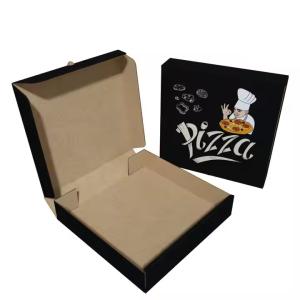 Quality Eco-friendly corrugated paper customized pizza box fast food takeaway packaging box wholesale