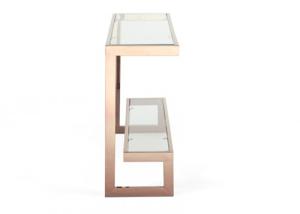 Quality High Gloss Tempered Glass 0.38CBM Modern Console Table wholesale
