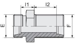 Hydraulic Tube Fitting Straight Bulkhead 6c/6D 6c-Ln/Rn 6D-Ln/Rn