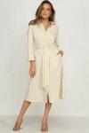 2018 Women Clothing Striped Casual Office Dress