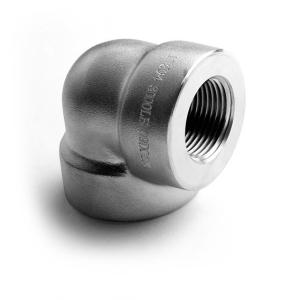 China Stainless Steel Elbow 4'' SCH40 Ss 304 Ss316 Female Threaded 90 Degree Elbow Forged Fittings on sale