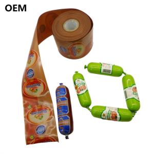 Quality Free Sample High Barrier Cutoms Flexography Printing Logo Printed Polyamide Sausage Casing For Sausages wholesale