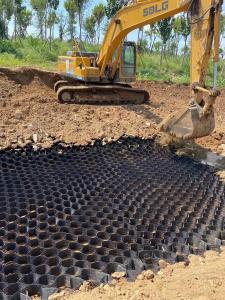 Quality Texture HDPE Geocell Black Slop Protection Plastic Driveway Grid wholesale