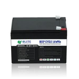 Quality New Energy 12.8V 12Ah LiFePO4 Solar Battery Deep Cycle With BMS wholesale