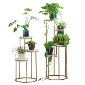 Quality Luxury metal gold planter with stand for wedding decoration wholesale