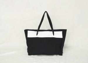 Quality Simple Spliced Double Functional Usage Women's Canvas Tote Bags wholesale