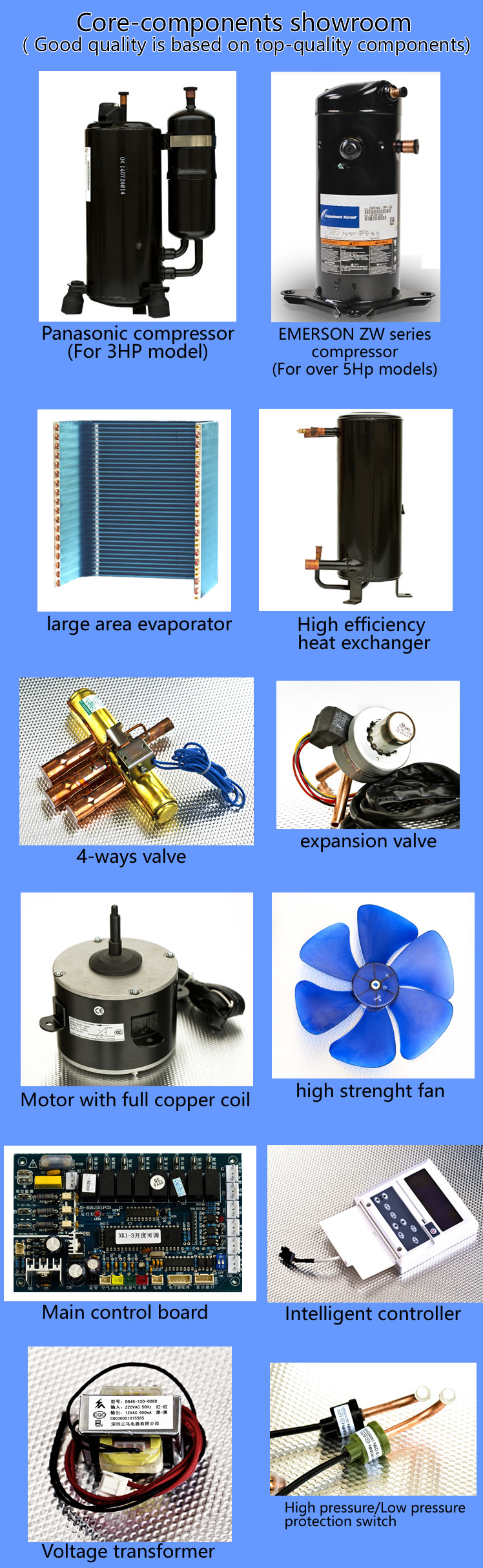 Black Air Energy Heat Pumps , High Efficiency Air Source Heat Pump