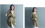 Fashion lady wind coat HM6001(clothing factory)