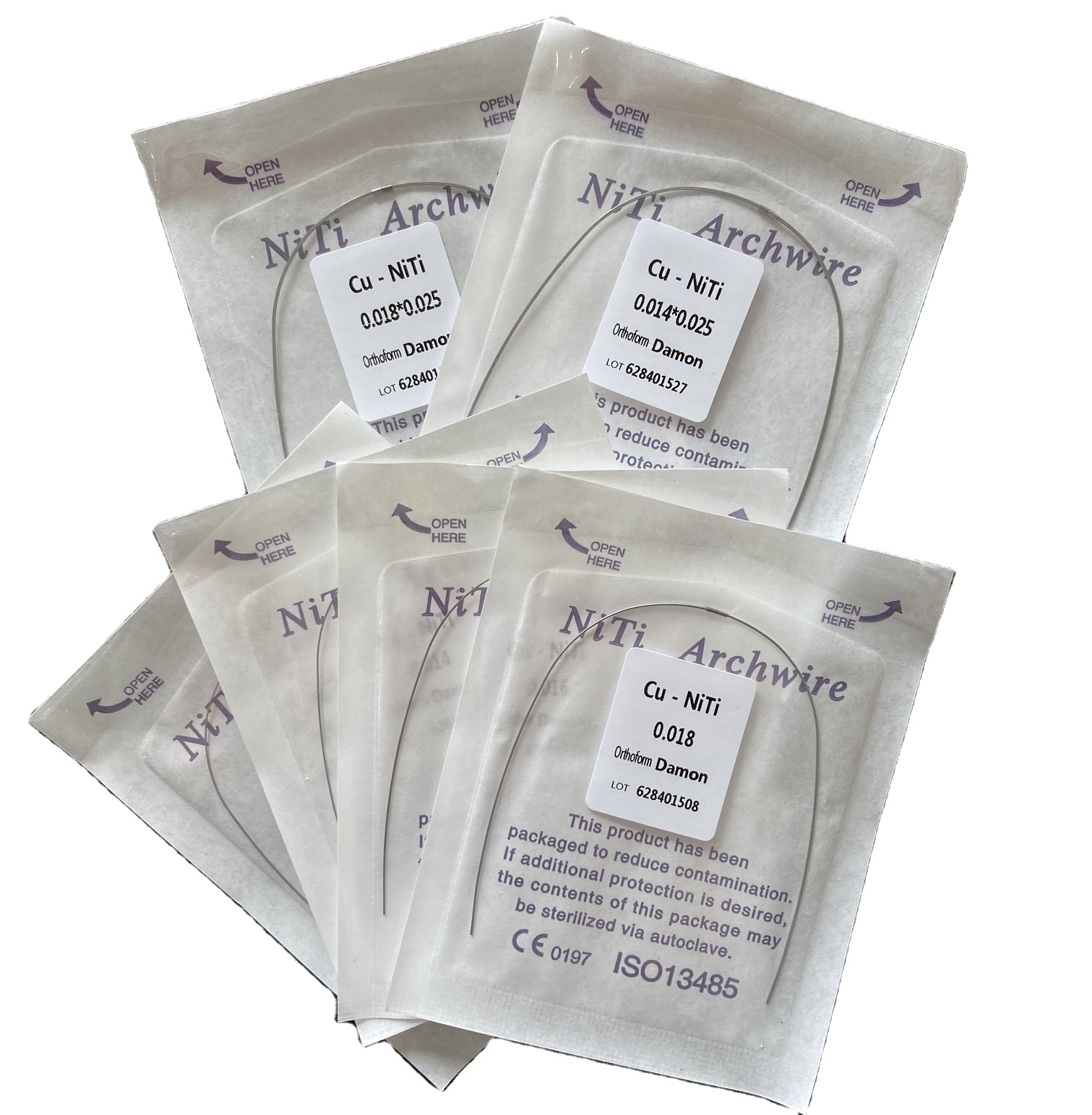 Class II Metal Hot ALS Dental Orthodontic TMA ArchWires 1725 Brackets Wire Round and Rectangular