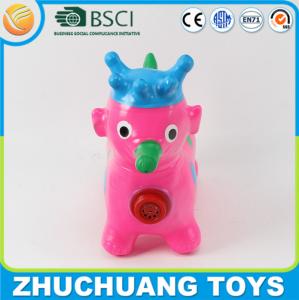 Quality pink color small plastic elephants with music wholesale