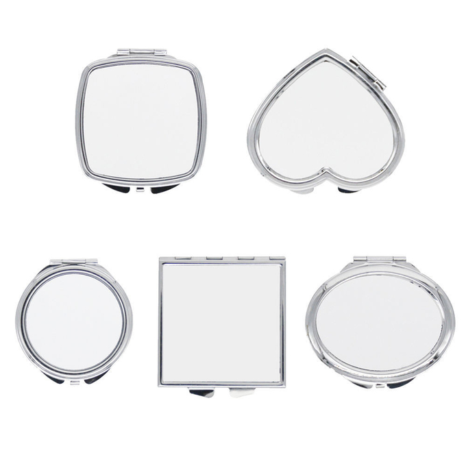 Elegant Simple Design Sublimation Compact Mirror Blanks For Makeup Tool