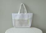 Drawstring Mesh Laundry Bags , White Small Net Laundry Bags 100% Polyester