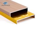 Golden Anodised Aluminium U Channel , GB U Section Aluminium Extrusion