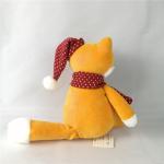 Orange Santa Stuffed Animal Stuffed Christmas Fox Huggable Baby Fox Toys