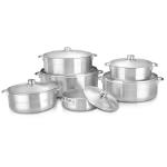 Multi Cookware Aluminum Steamer Cooking Pot with Bakelite Handle